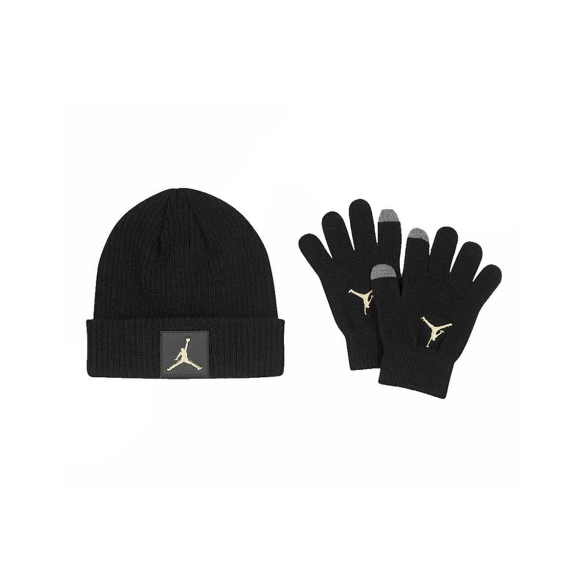 Căciulă și Mănuși Jordan Jumpman Patch Beanie Negru