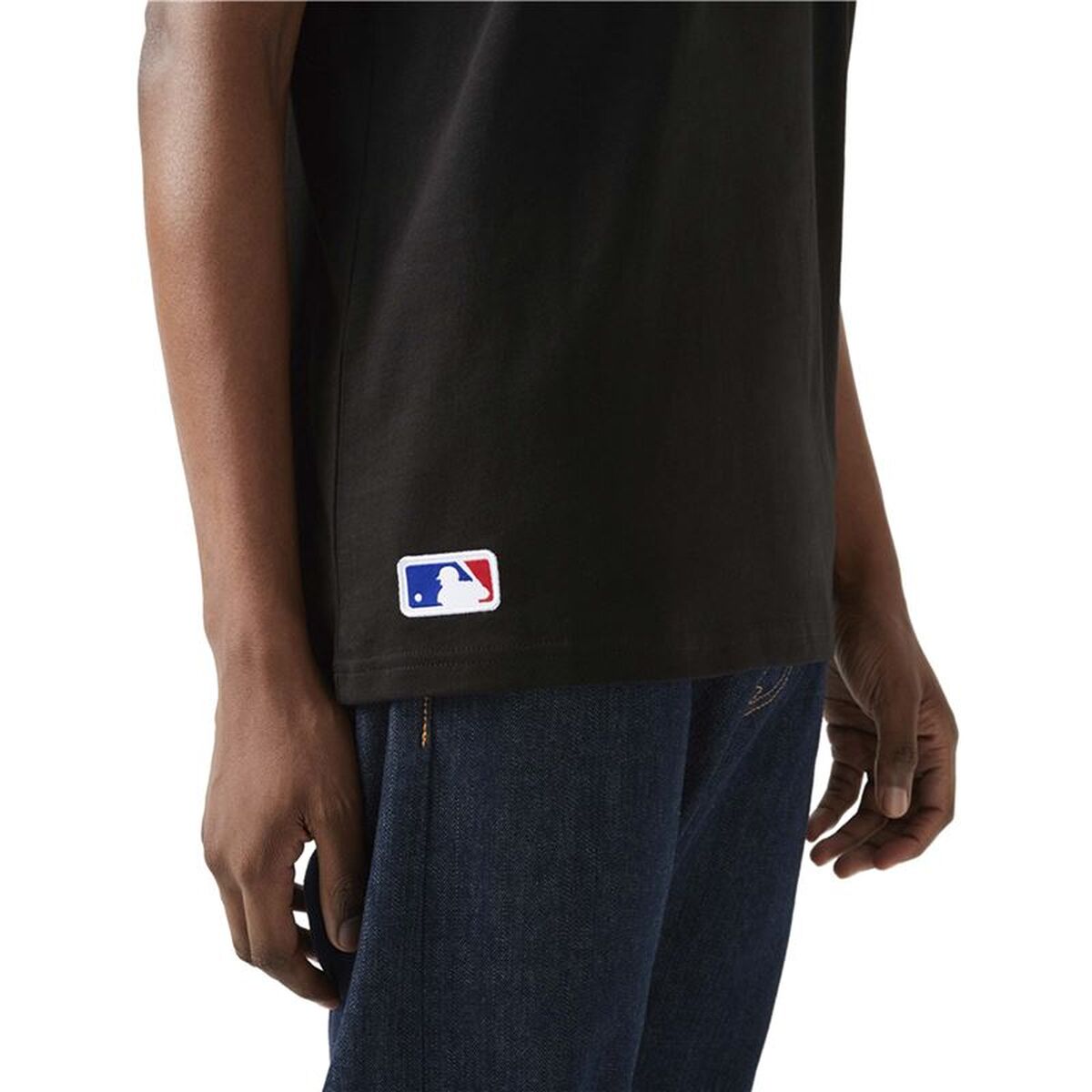 Tricou cu Mânecă Scurtă Bărbați New Era 12827252 Negru (XL)