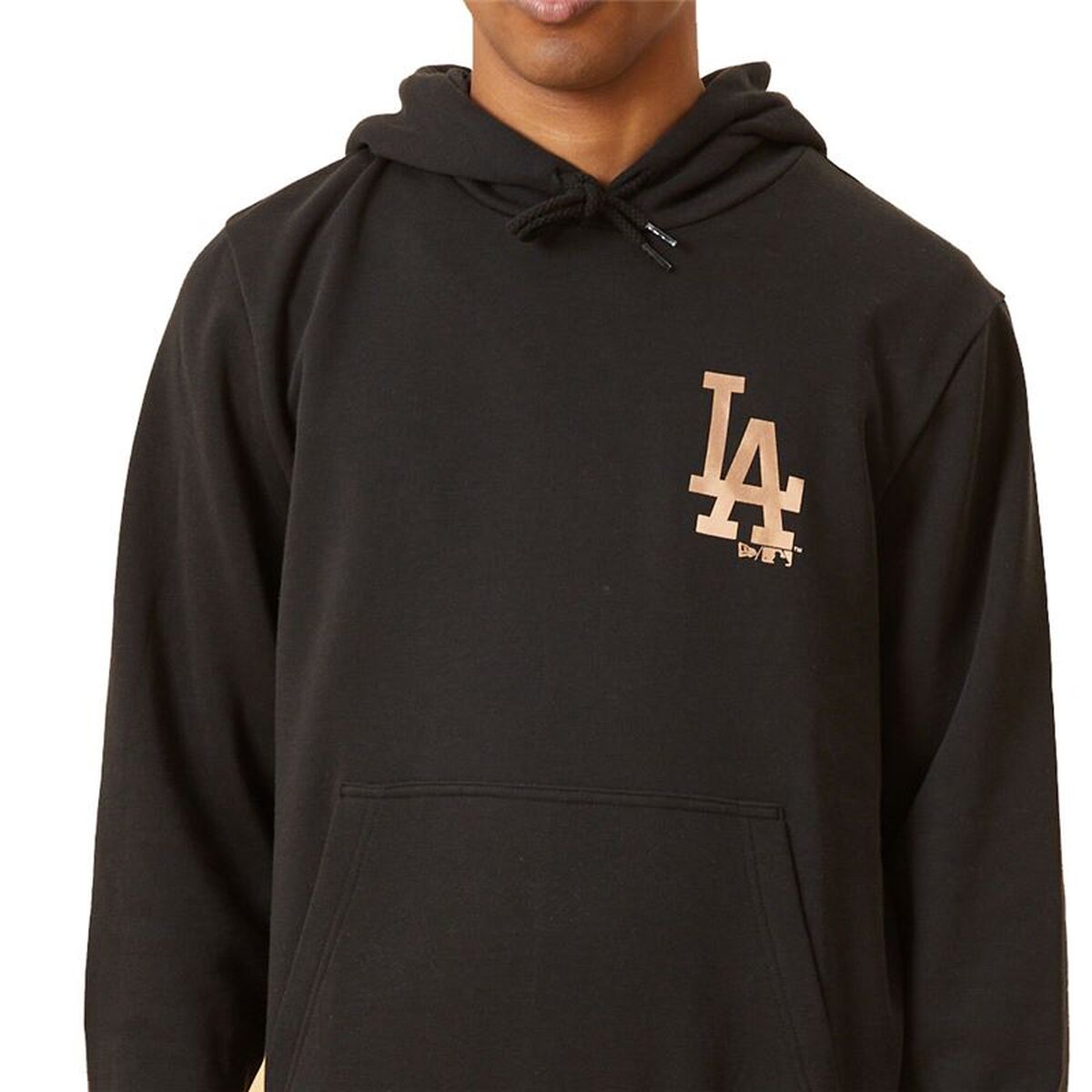 Hanorac cu Glugă Bărbați New Era LA Dodger Metallic Logo Black M Negru