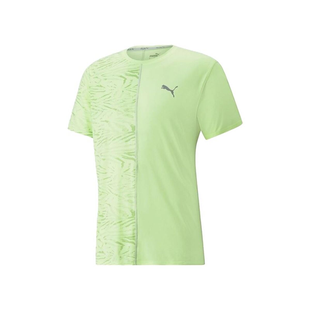 Tricou cu Mânecă Scurtă Bărbați Puma 521402 37 Verde lămâie