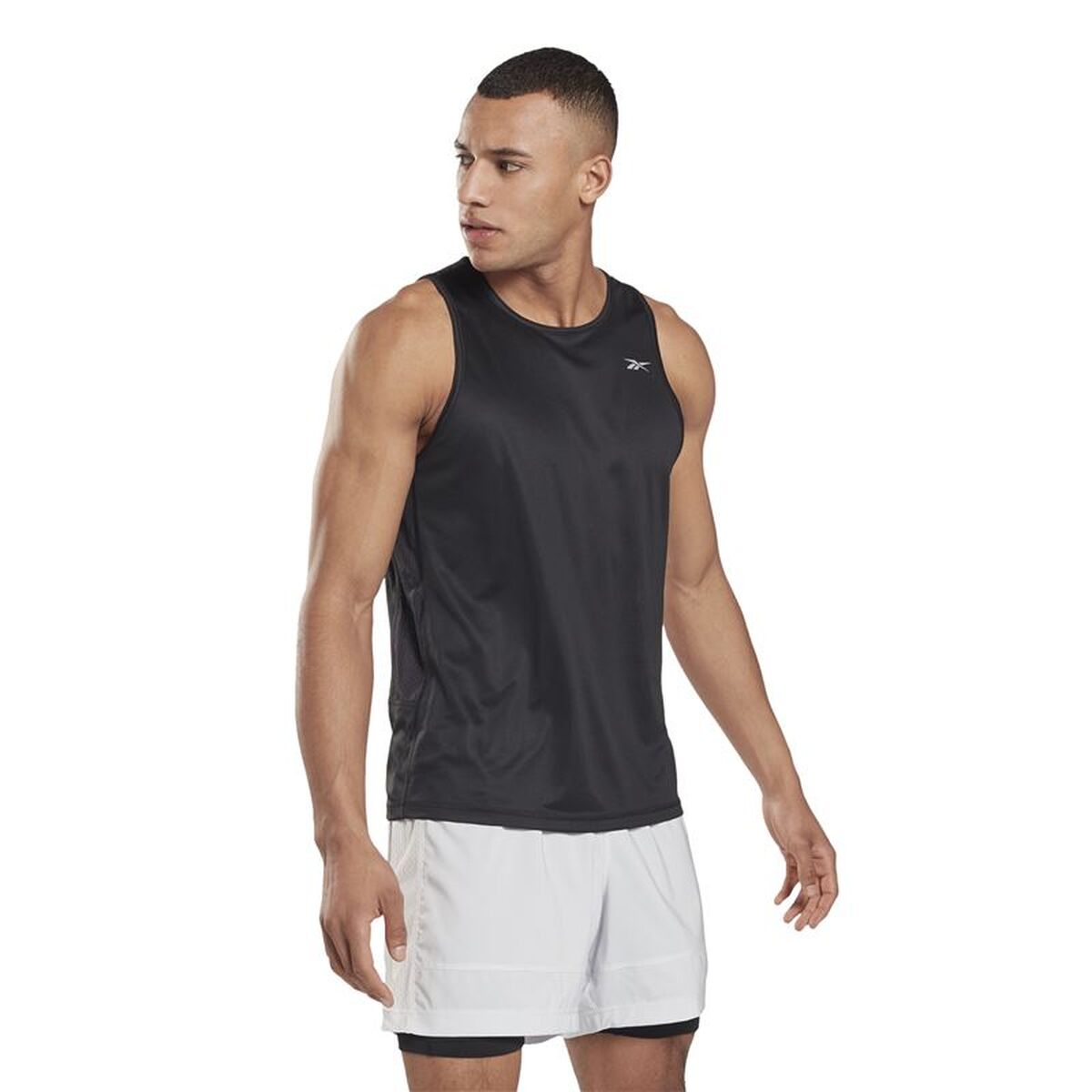 Tricou cu Mânecă Scurtă Bărbați Reebok FU1408 Negru