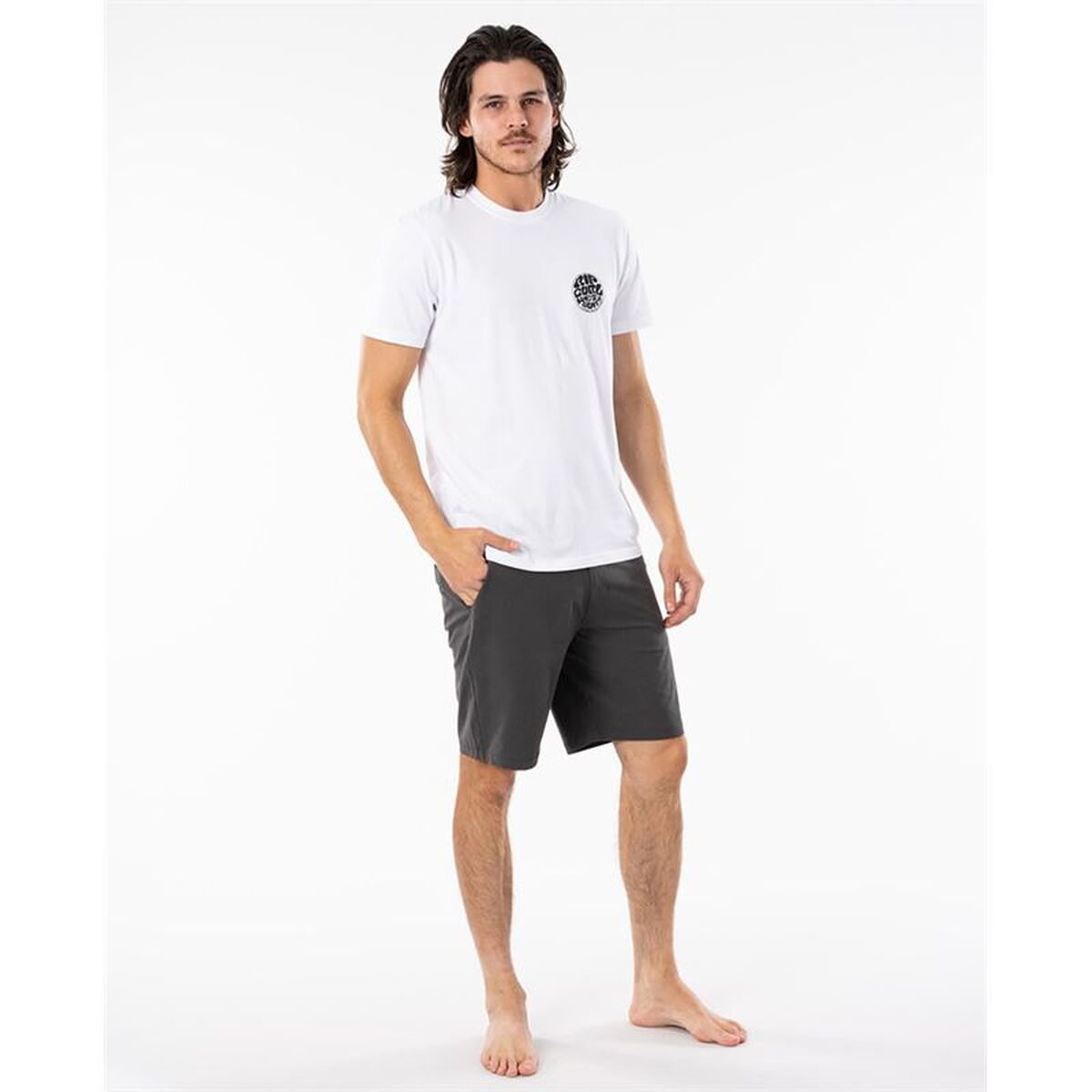 Tricou cu Mânecă Scurtă Bărbați Rip Curl CTEST9-1000 Alb (S)
