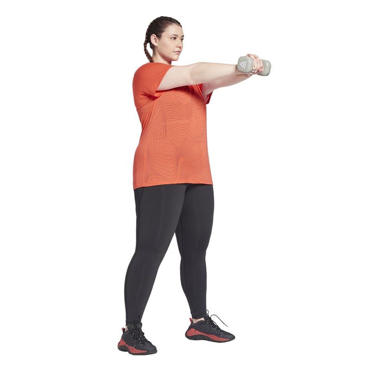 Tricou cu Mânecă Scurtă Femei Reebok HB2046 Portocaliu (2XL)