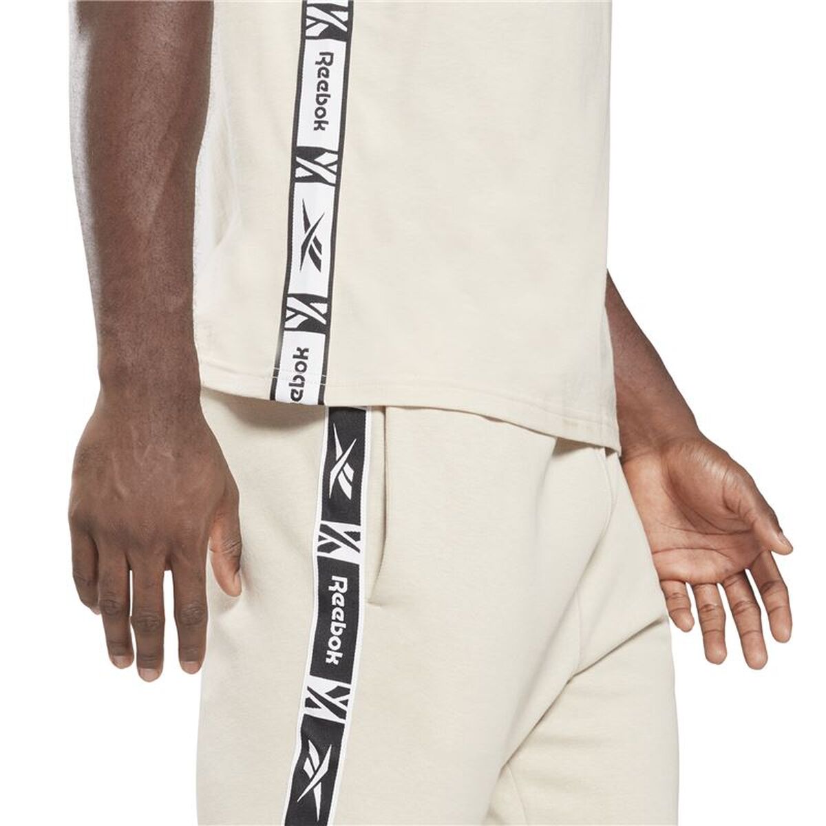 Tricou cu Mânecă Scurtă Bărbați Reebok HB2150 Bej (S)