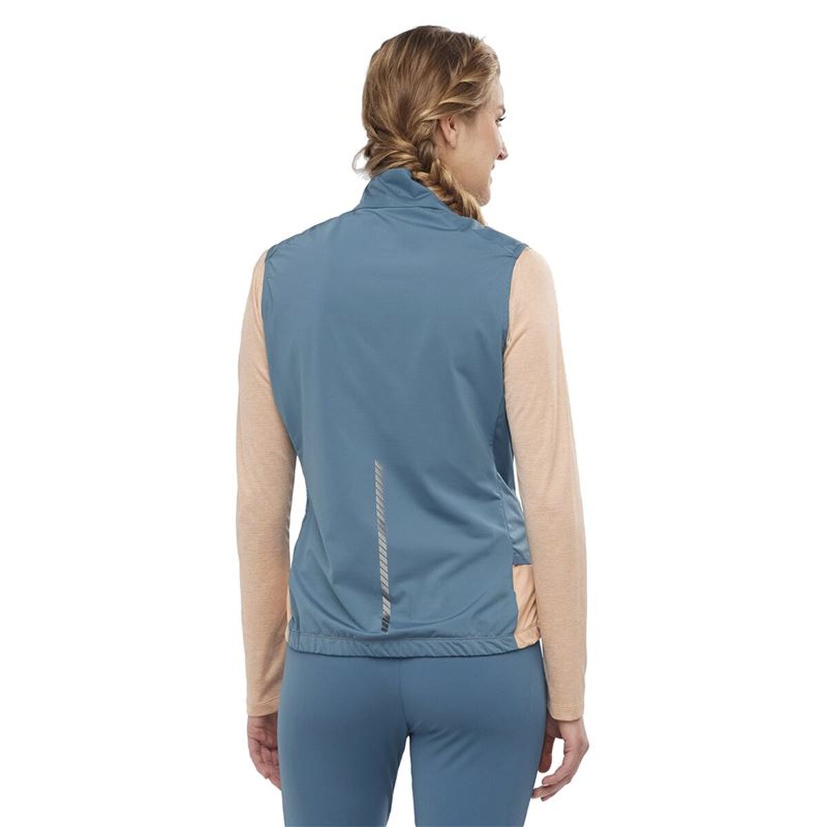 Vestă de alergare Salomon Light Shell W Albastru deschis