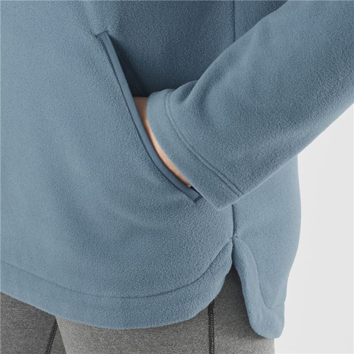 Căptușeală Material Polar Salomon Essentiall Cosy W Albastru deschis Femeie