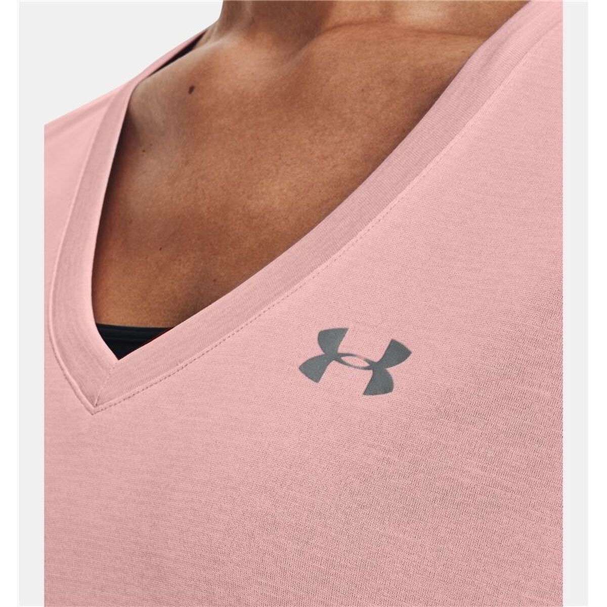 Tricou cu Mânecă Scurtă Femei Under Armour 1258568-676 Roz (XS)