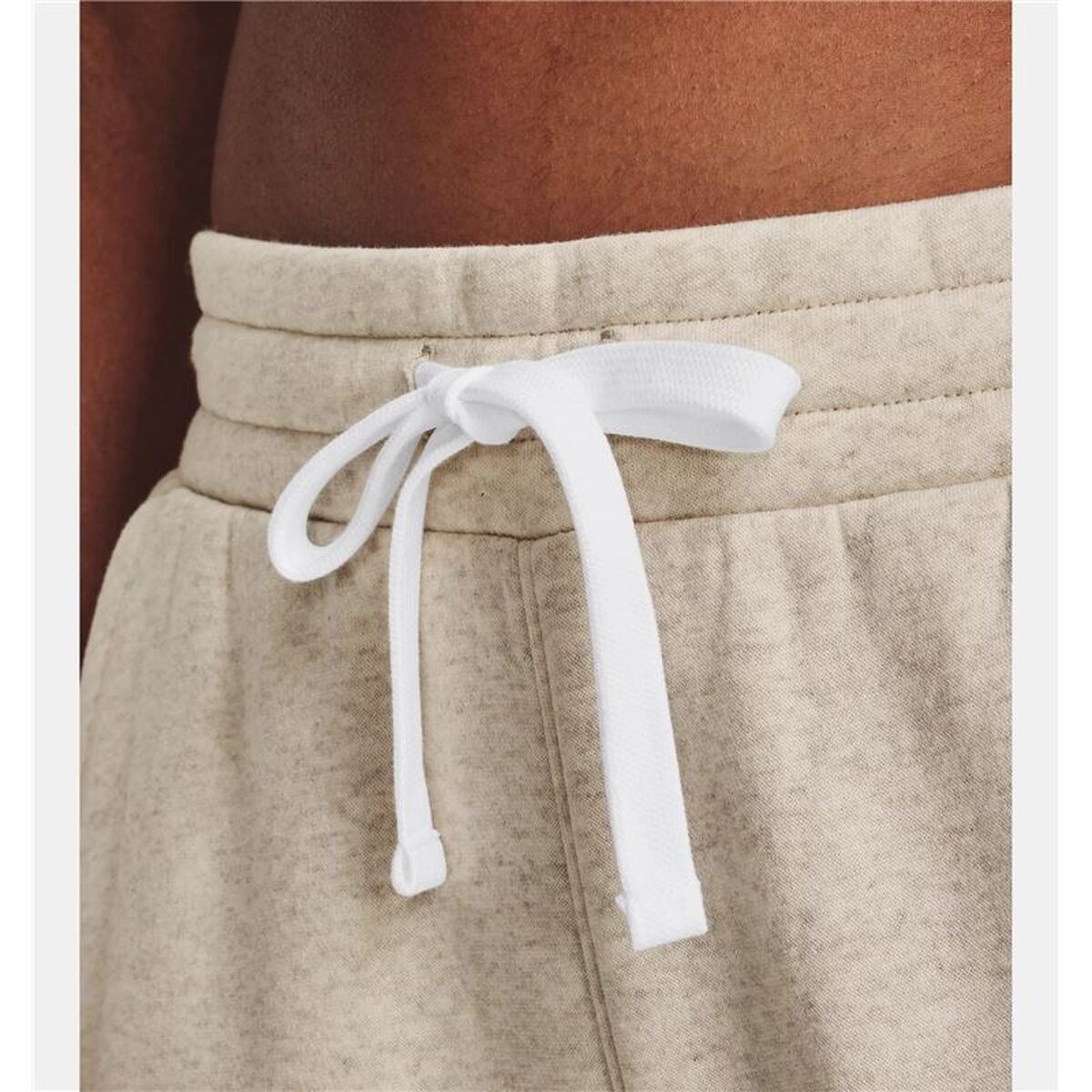 Pantaloni lungi de sport Under Armour Rival Fleece Joggers Alb Natural Femeie