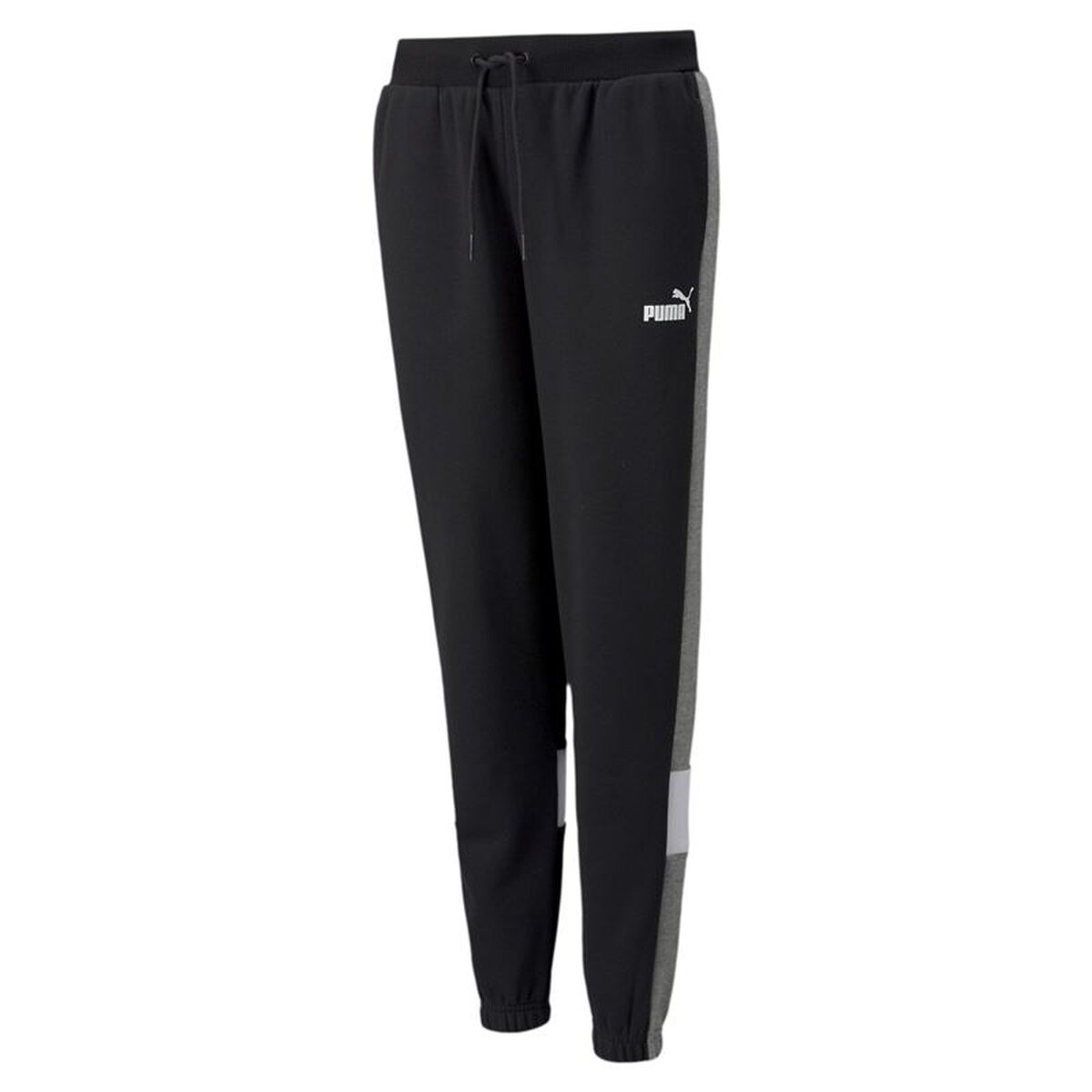 Pantaloni Sport pentru Copii Puma Essential+ Colorblock Boy Negru