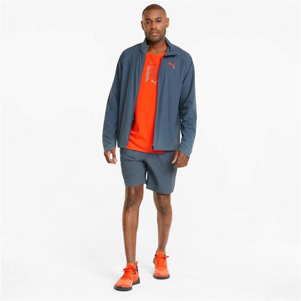 Pantaloni Scurți Sport pentru Bărbați Puma Power Colorblock 11" TR M Gri închis