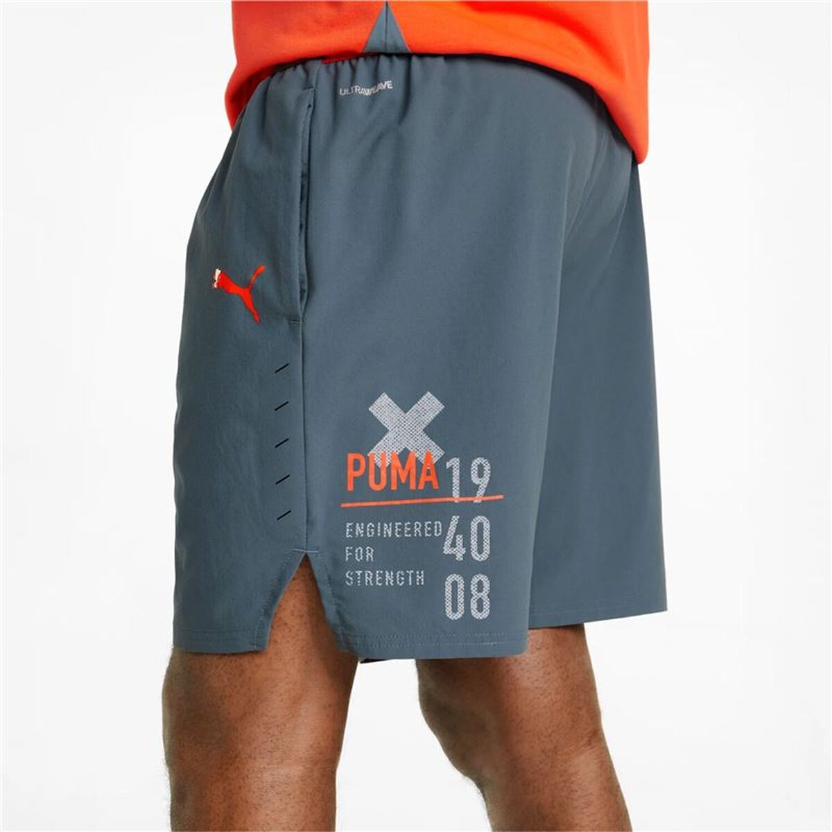 Pantaloni Scurți Sport pentru Bărbați Puma Power Colorblock 11" TR M Gri închis