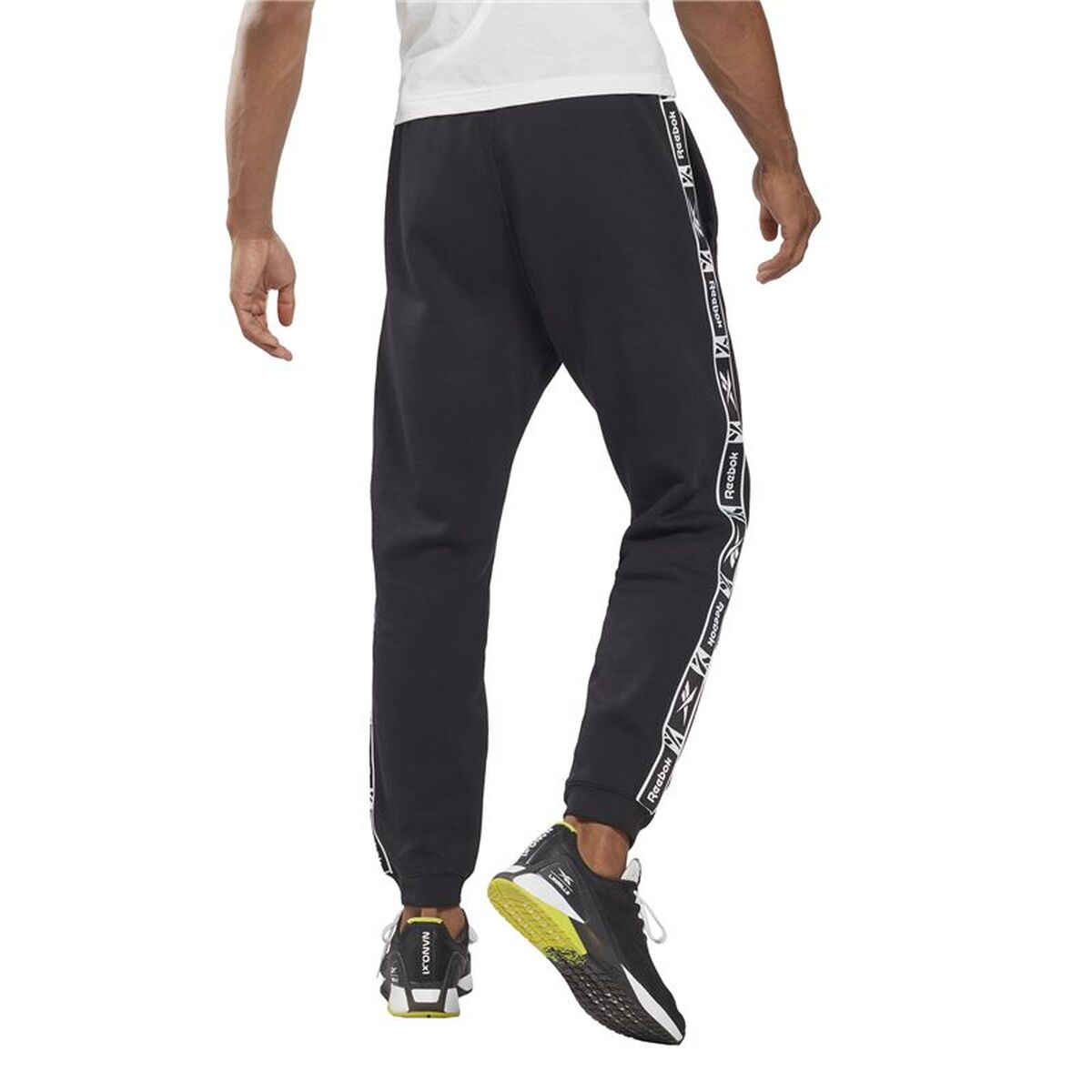 Pantaloni lungi de sport Reebok Ri Tape Jogger Negru Bărbați