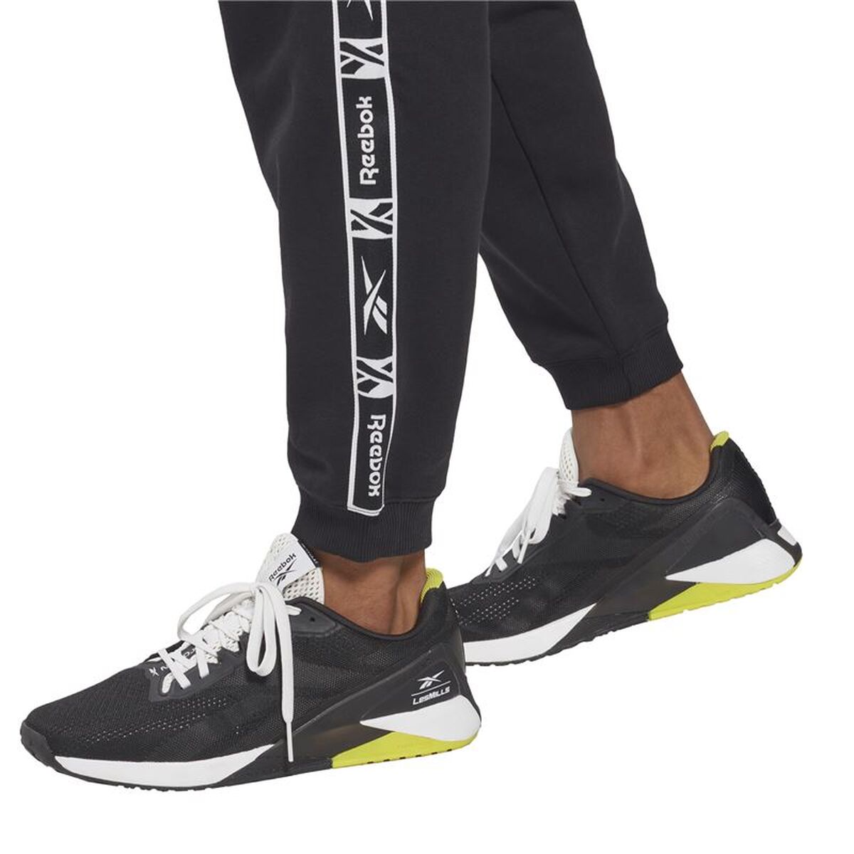 Pantaloni lungi de sport Reebok Ri Tape Jogger Negru Bărbați