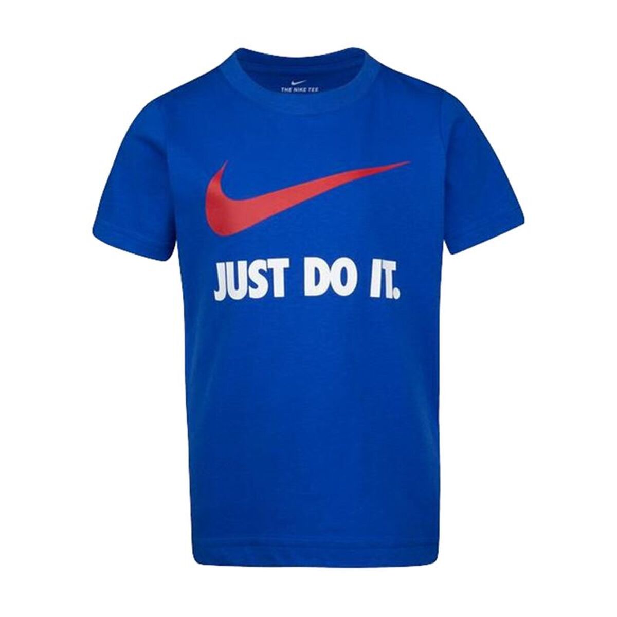 Tricou cu Mânecă Scurtă pentru Copii Nike NKB Swoosh Albastru