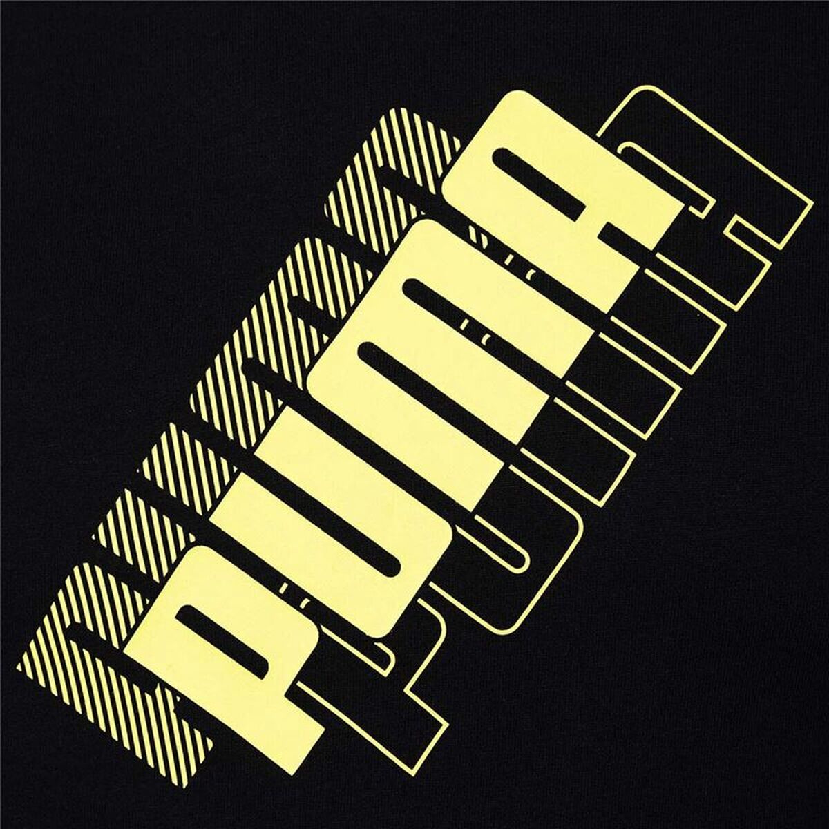 Tricou cu Mânecă Scurtă pentru Copii Puma Power Logo Boys Negru