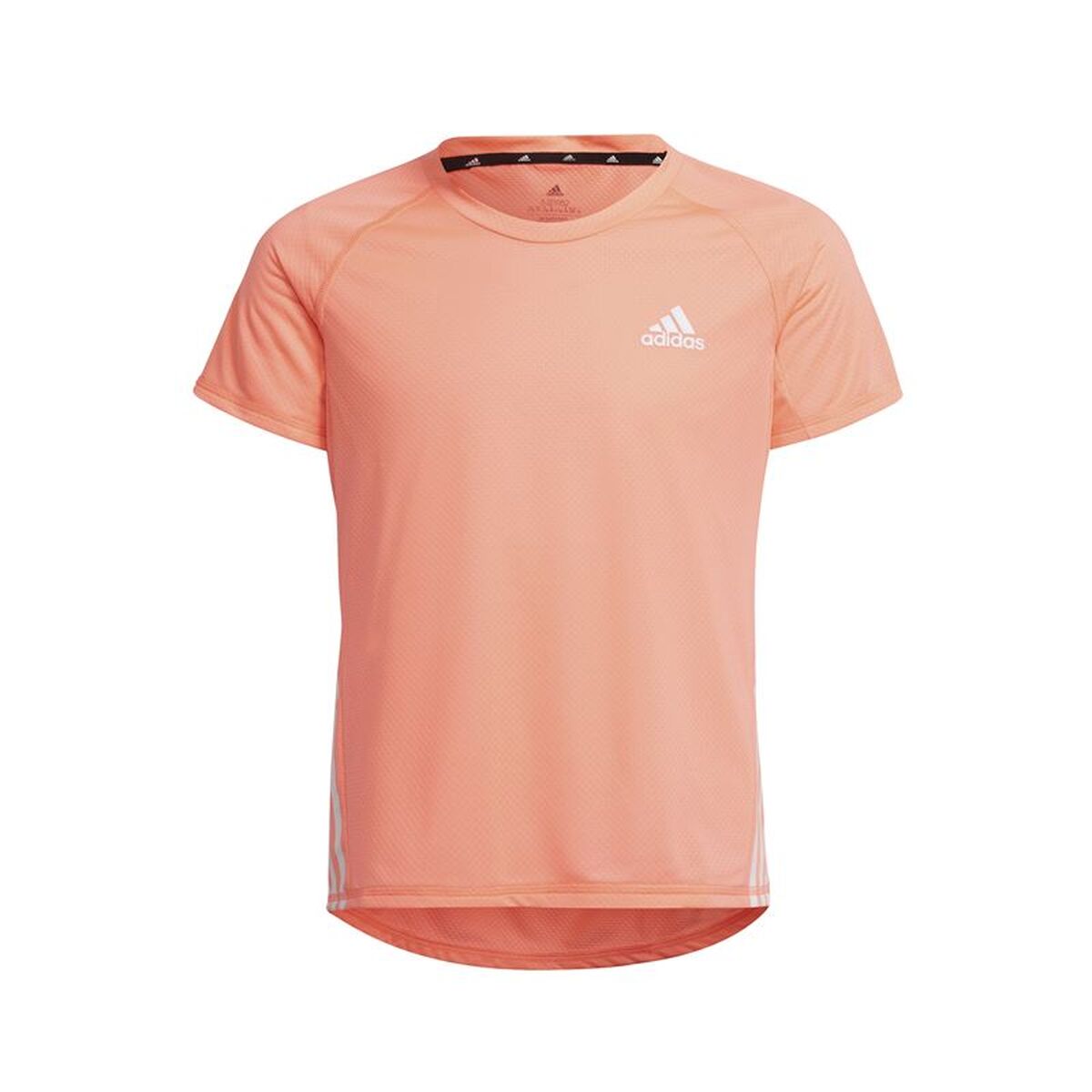 Tricou cu Mânecă Scurtă pentru Copii Adidas Aeroready 3 Bandas Somon