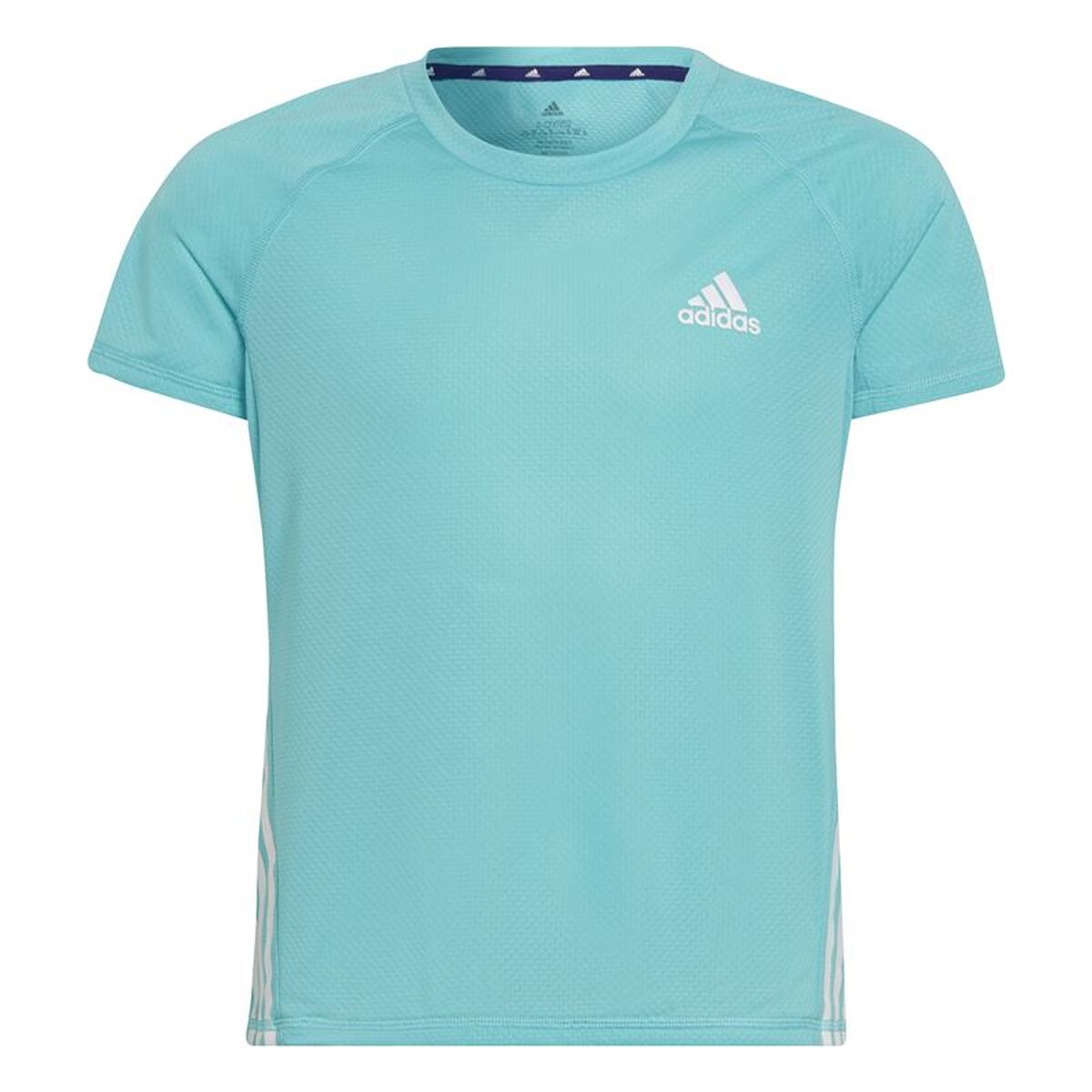 Tricou cu Mânecă Scurtă pentru Copii Adidas AEROREADY Acvamarin