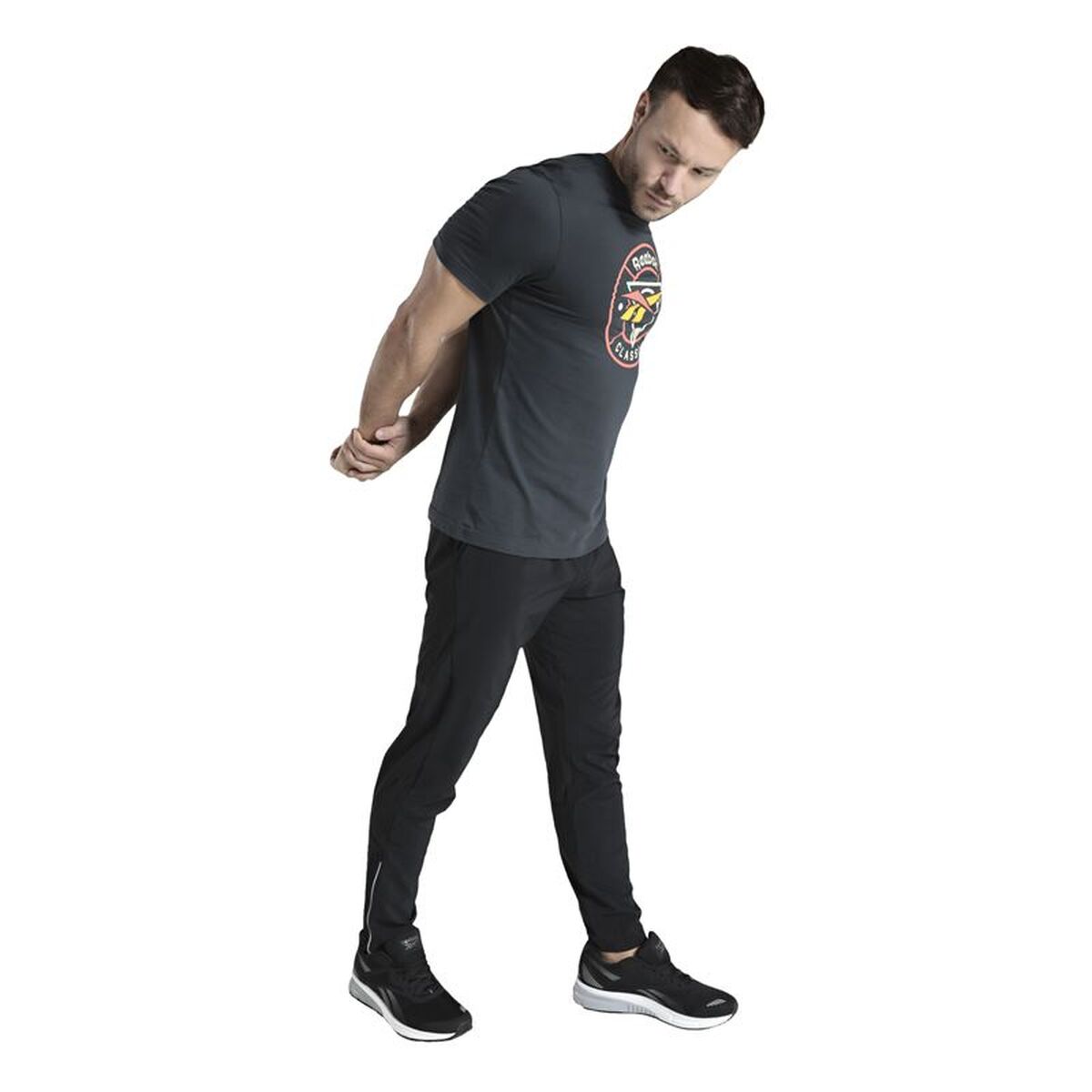 Tricou cu Mânecă Scurtă Bărbați Reebok Reebok Classic Trail Negru