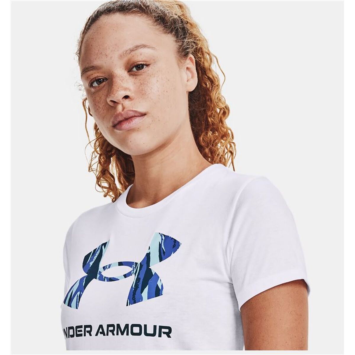 Tricou cu Mânecă Scurtă Bărbați Under Armour Alb