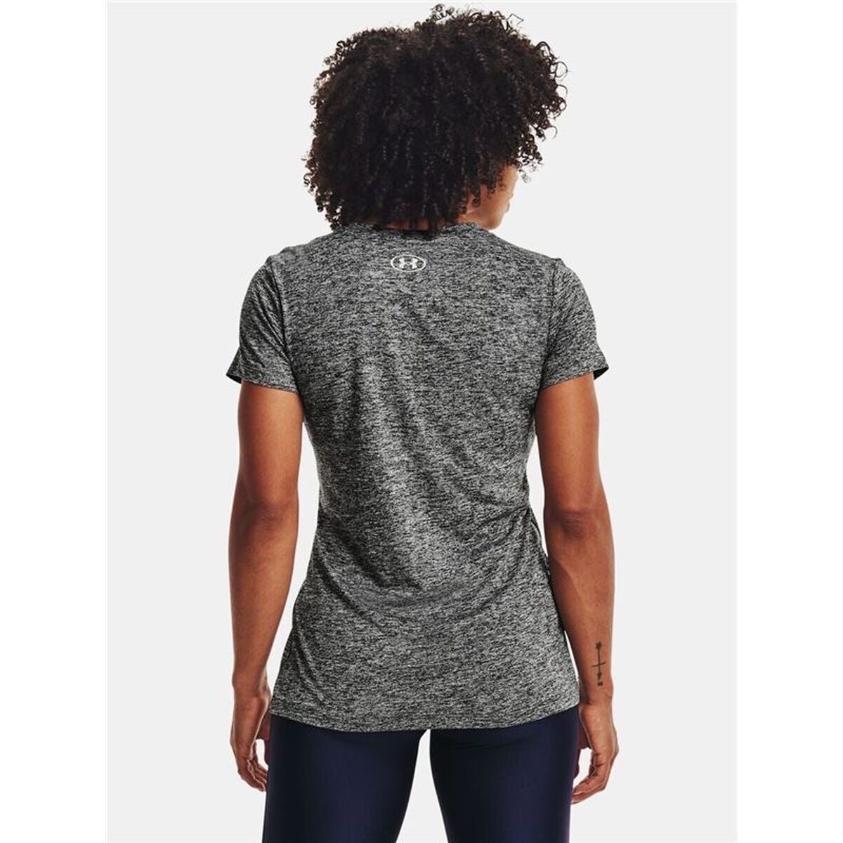 Tricou cu Mânecă Scurtă Femei Under Armour Tech Twist Gri
