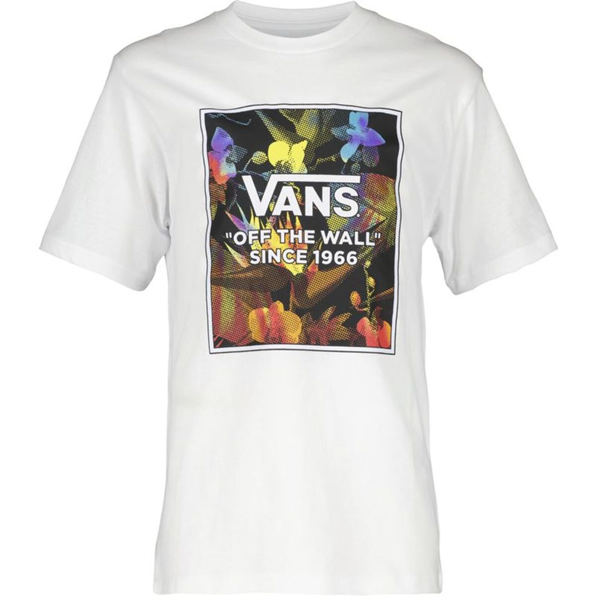 Tricou cu Mânecă Scurtă pentru Copii Vans Alb