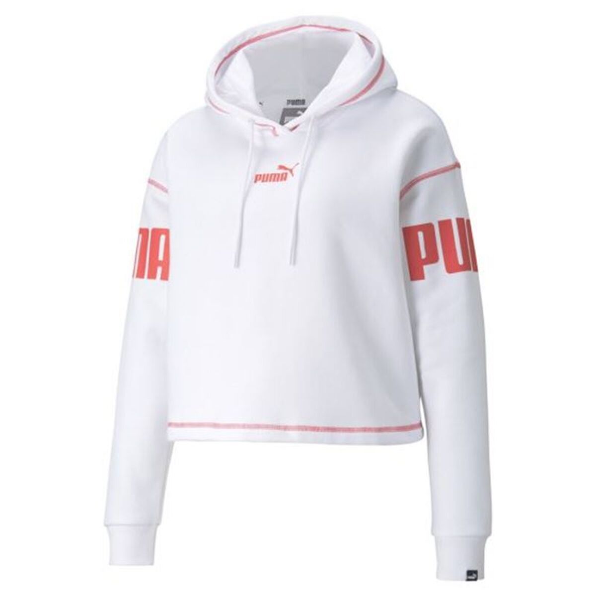 Hanorac cu Glugă Femei Puma Puma Power Hoodie Fl W Alb