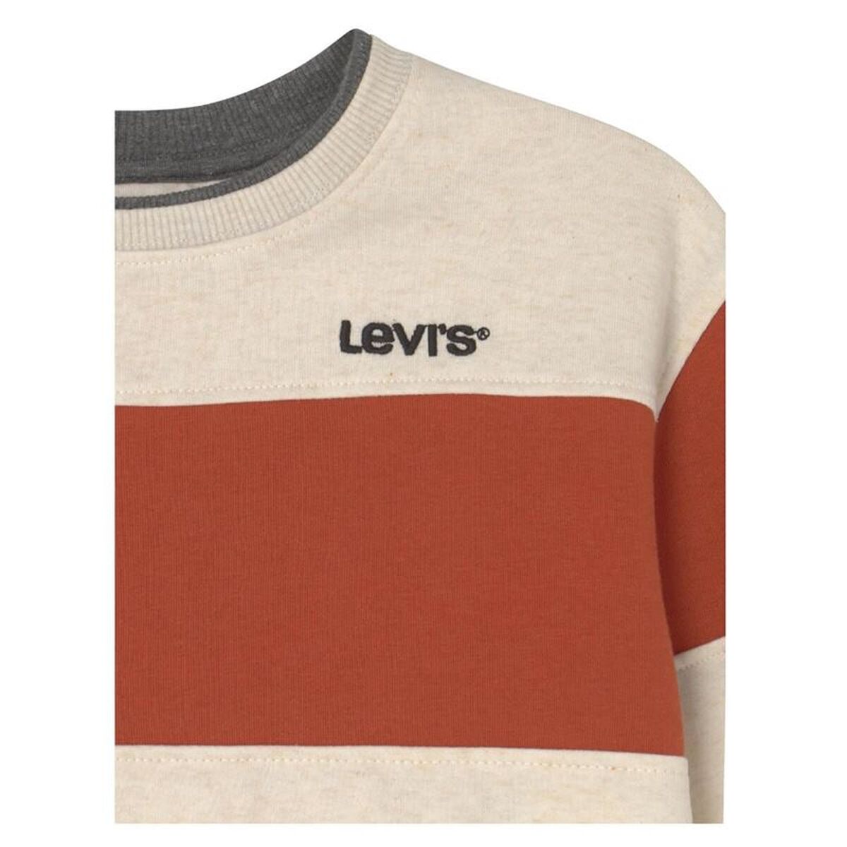 Hanorac fără Glugă Copii Levi's Colorblock Crewneck Galben