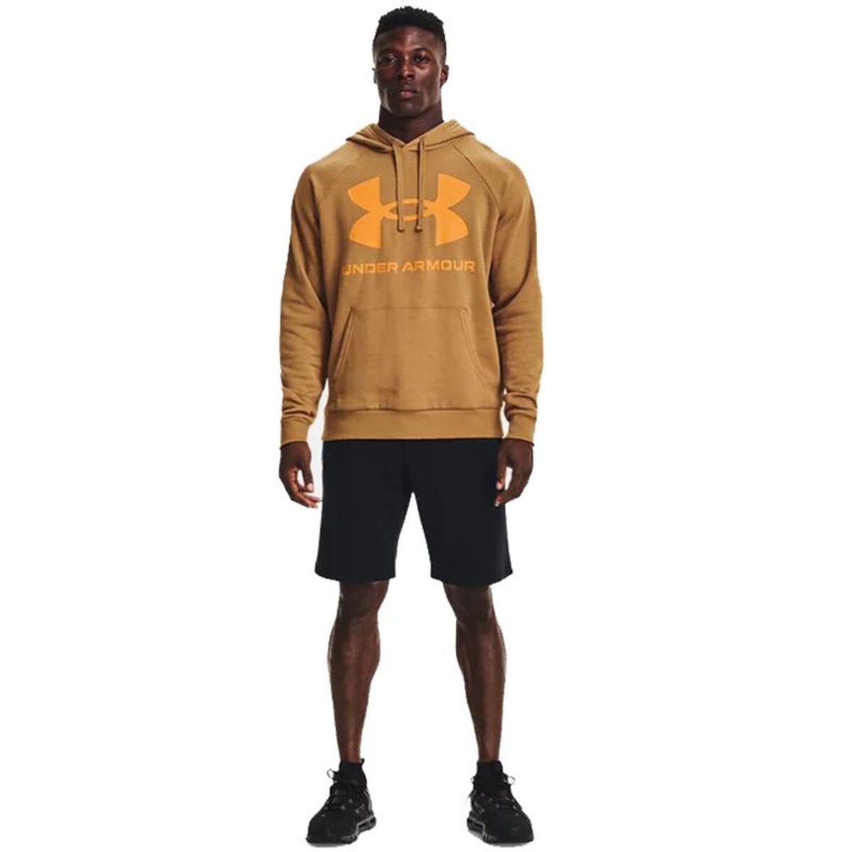 Hanorac cu Glugă Bărbați Under Armour Rival Fleece Ocru