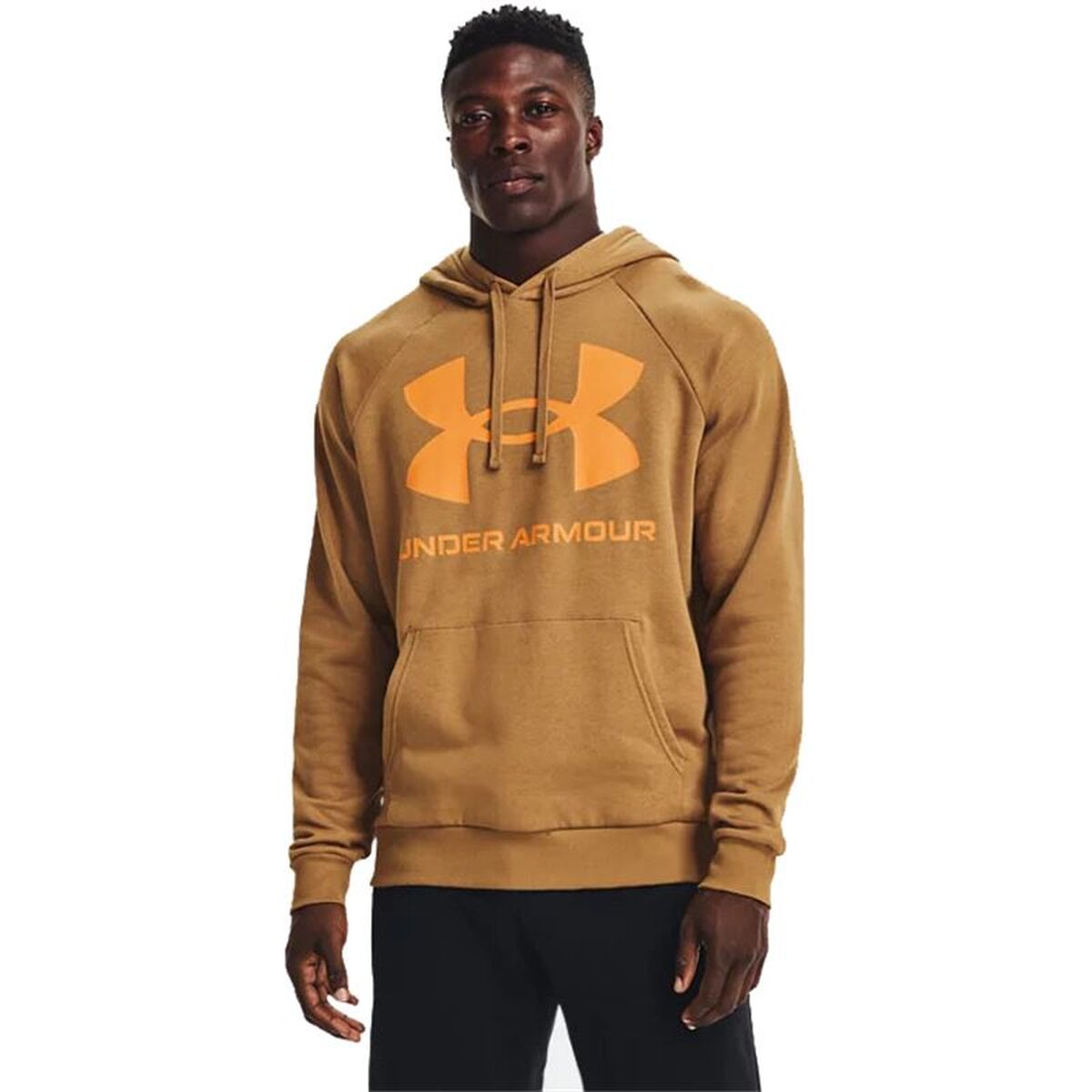 Hanorac cu Glugă Bărbați Under Armour Rival Fleece Ocru
