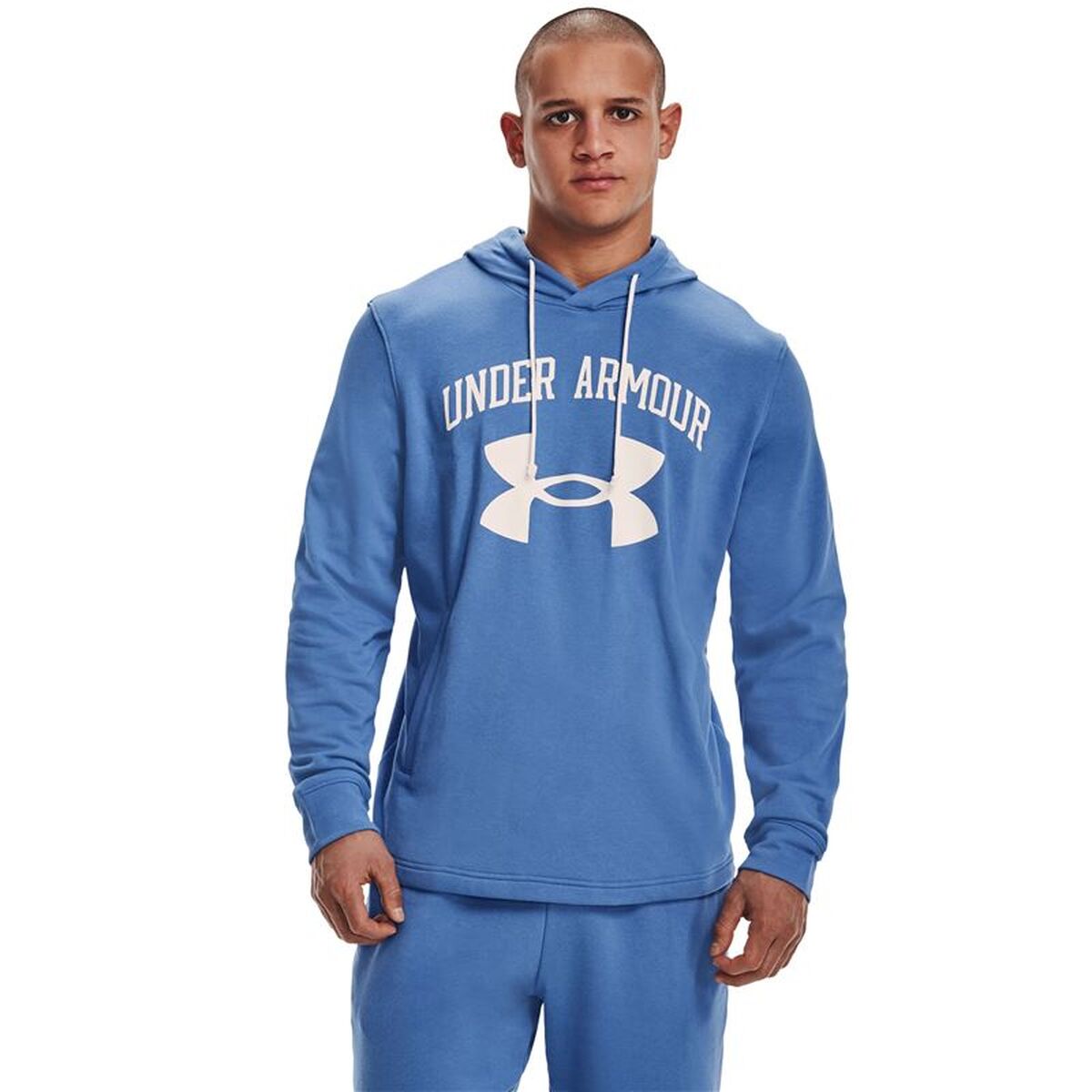 Hanorac cu Glugă Bărbați Under Armour Rival Terry Indigo