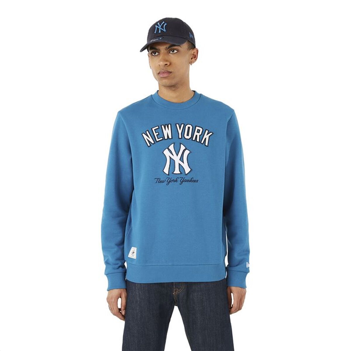 Hanorac fără Glugă Bărbați New Era MLB Heritage New York Yankees M Blue Albastru