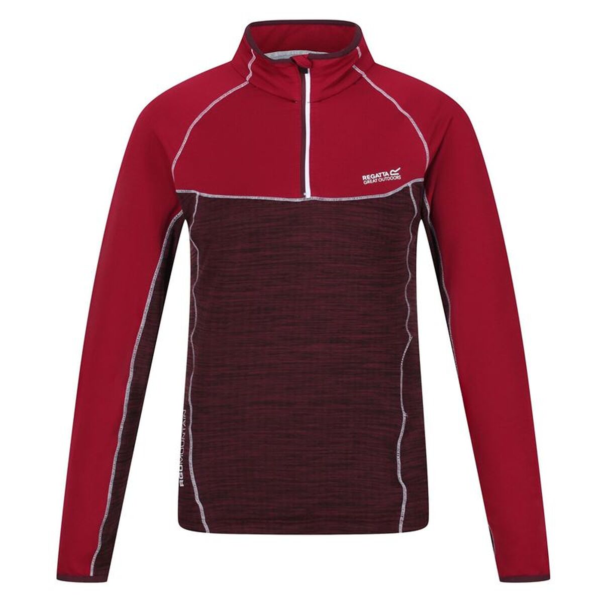 Căptușeală Material Polar Regatta Hepley Lightweight Half-Zip W Roșu Închis