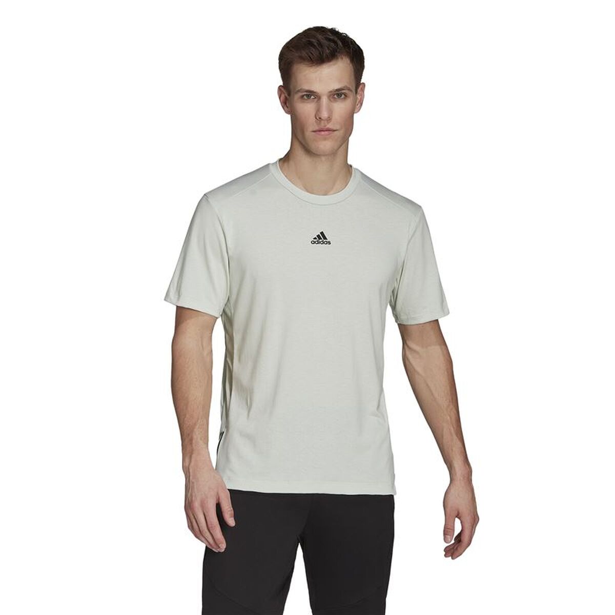 Tricou cu Mânecă Scurtă Bărbați Adidas Aeroready Alb
