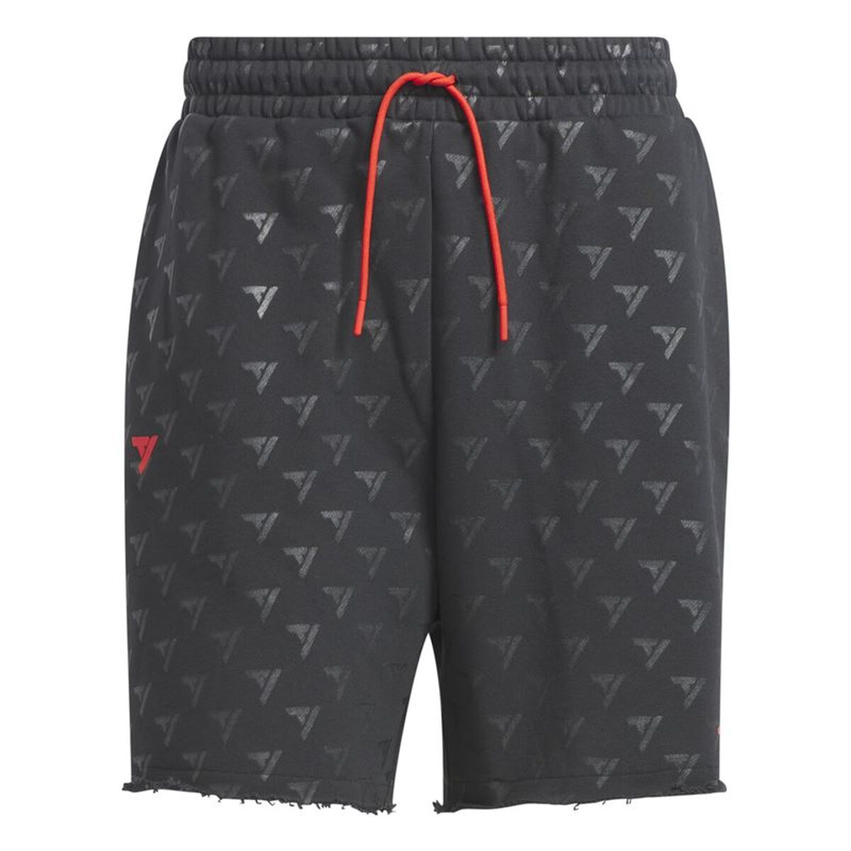 Pantaloni Scurți Sport pentru Bărbați Adidas Trae Allover Print Gri