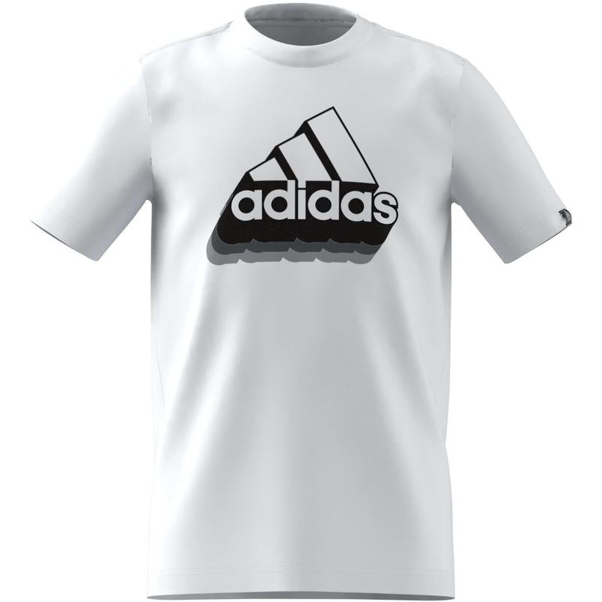 Tricou cu Mânecă Scurtă pentru Copii Adidas IC4548 Alb