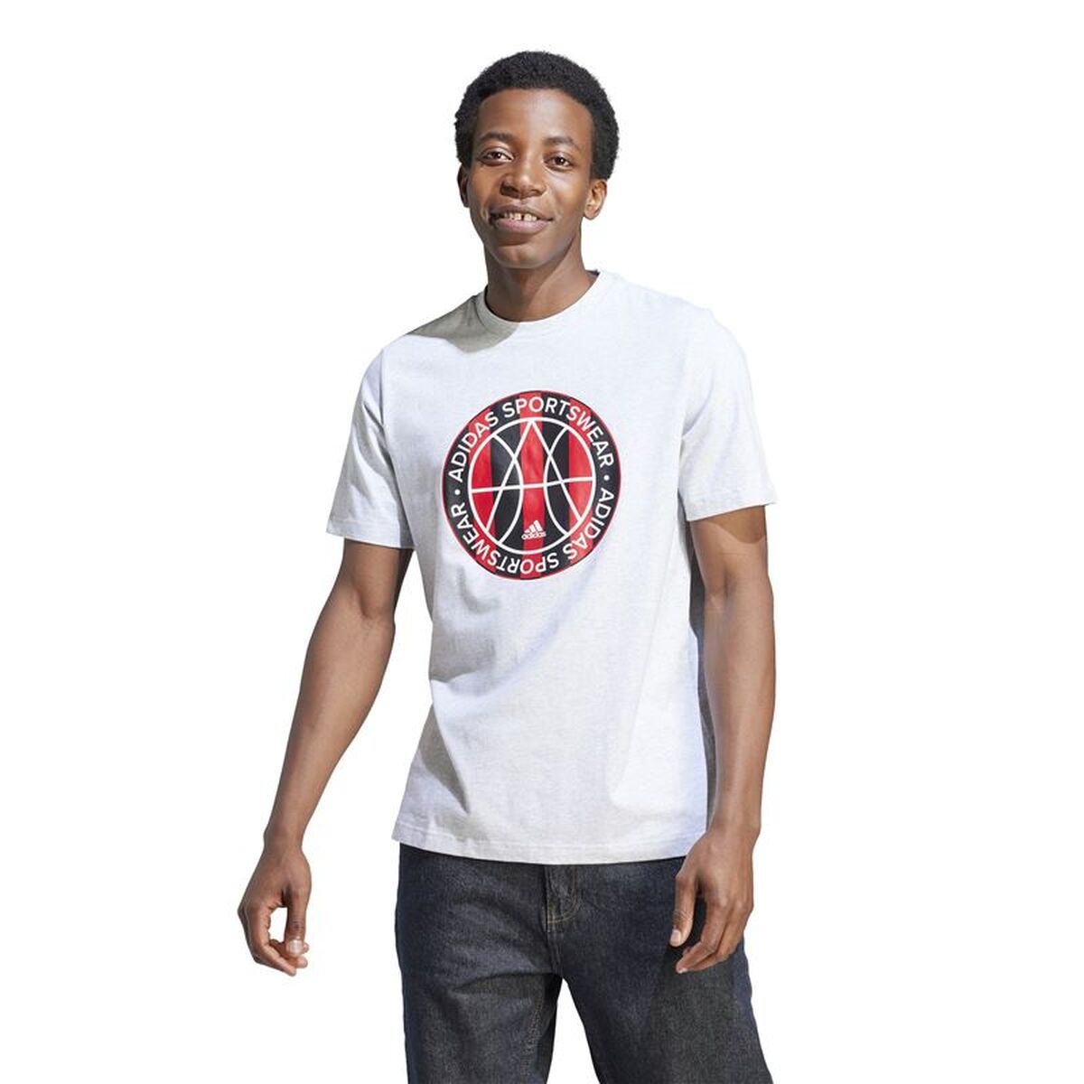 Tricou cu Mânecă Scurtă Bărbați Adidas II3577 Gri (XL)