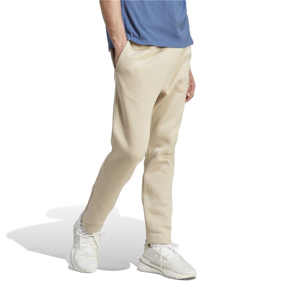 Pantaloni lungi de sport Adidas All Szn Tz Alb Natural Bărbați