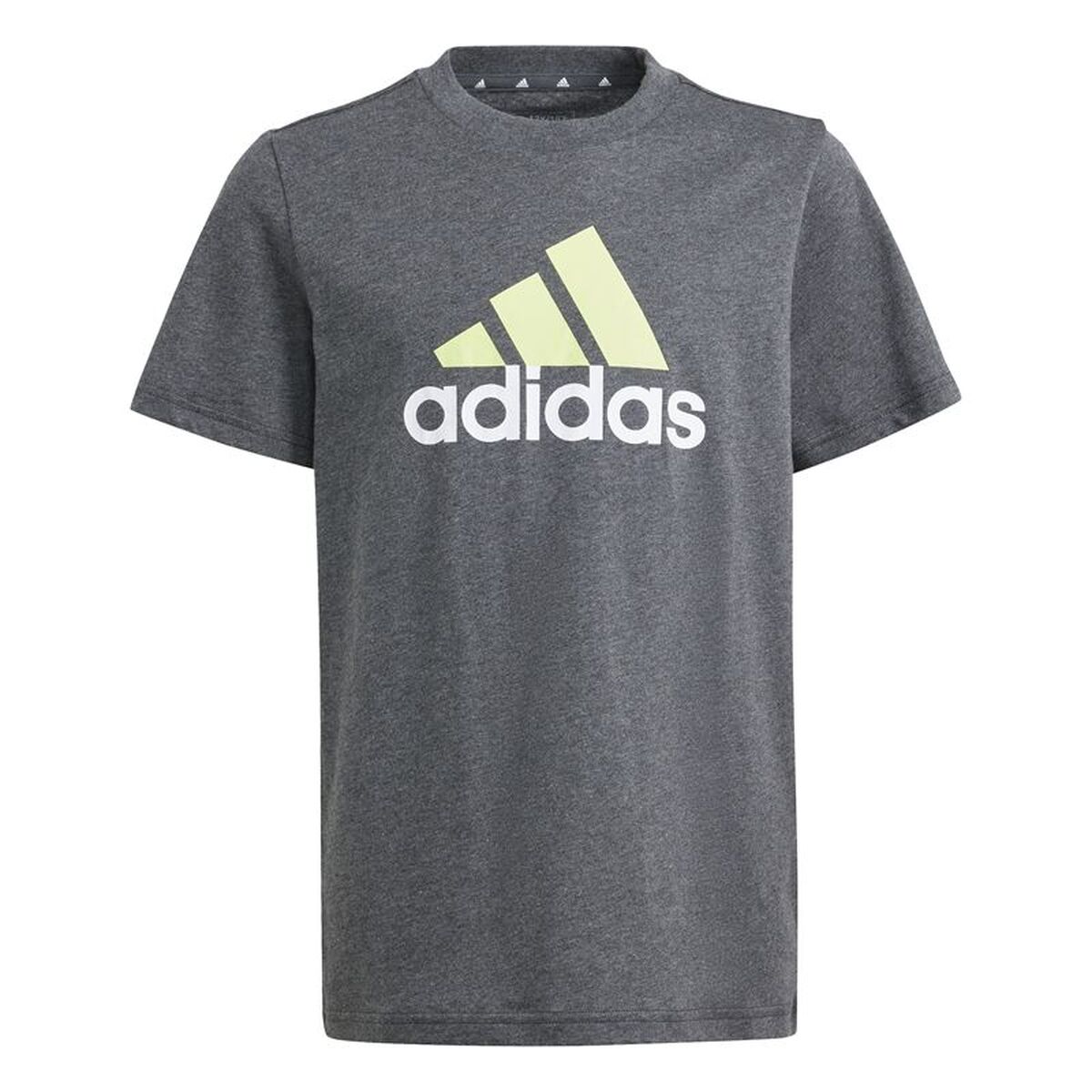 Tricou cu Mânecă Scurtă pentru Copii Adidas Essentials Big Logo Gri