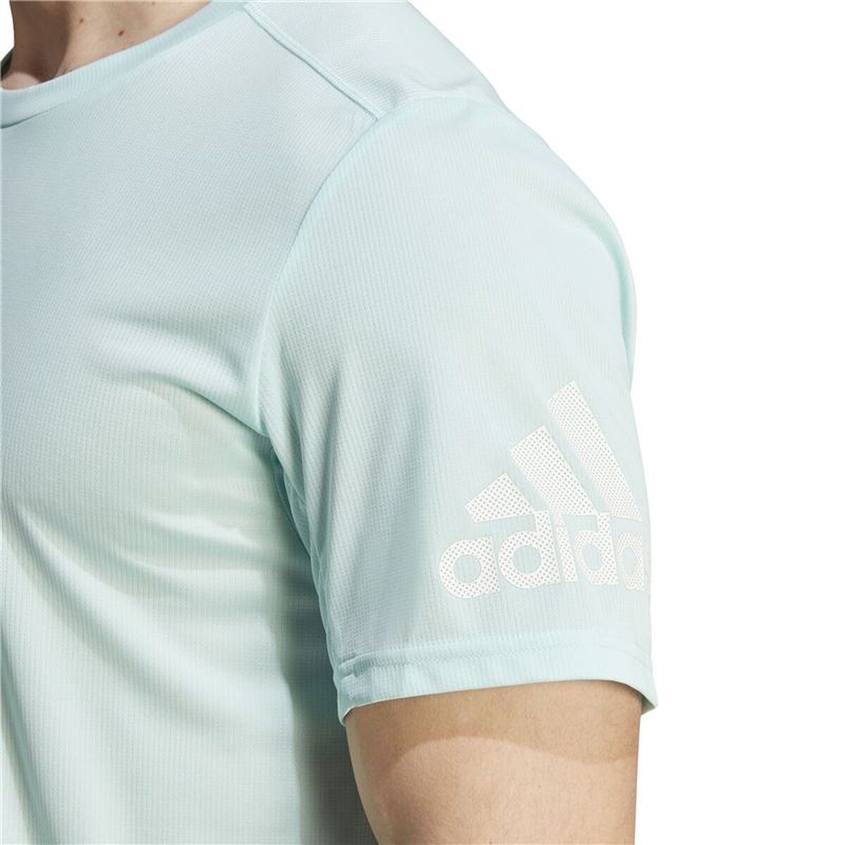 Tricou cu Mânecă Scurtă Bărbați Adidas Run It Acvamarin