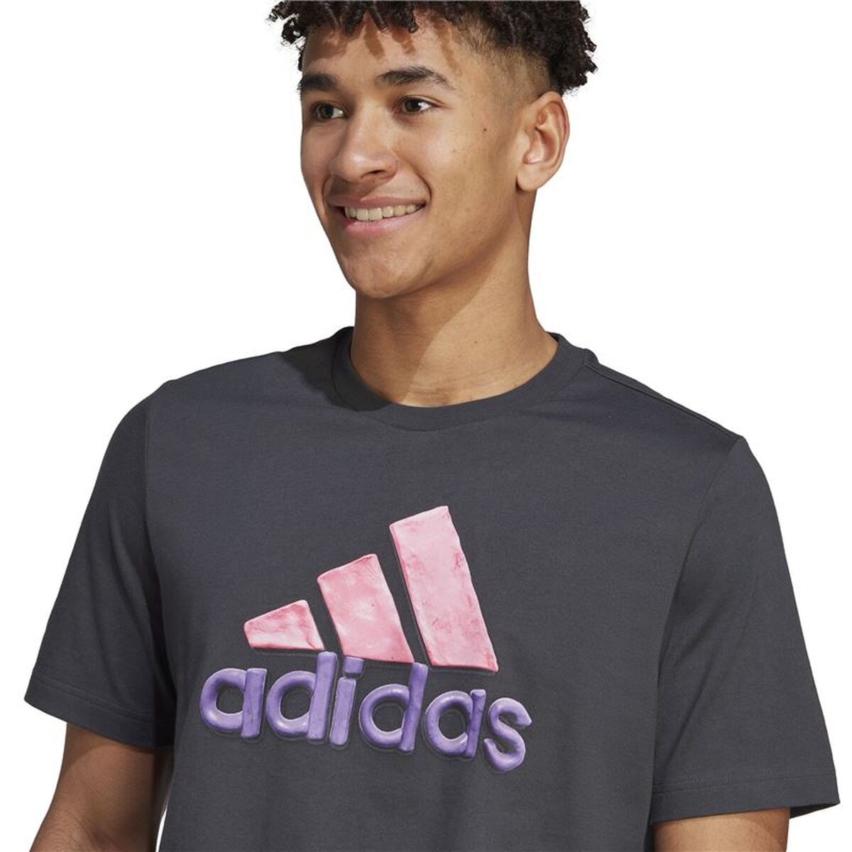 Tricou cu Mânecă Scurtă Bărbați Adidas Negru