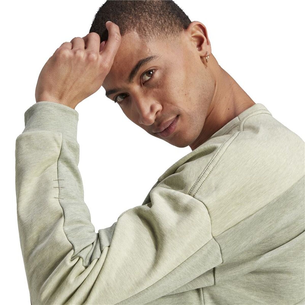 Hanorac fără Glugă Bărbați Adidas Mel Crw Verde deschis