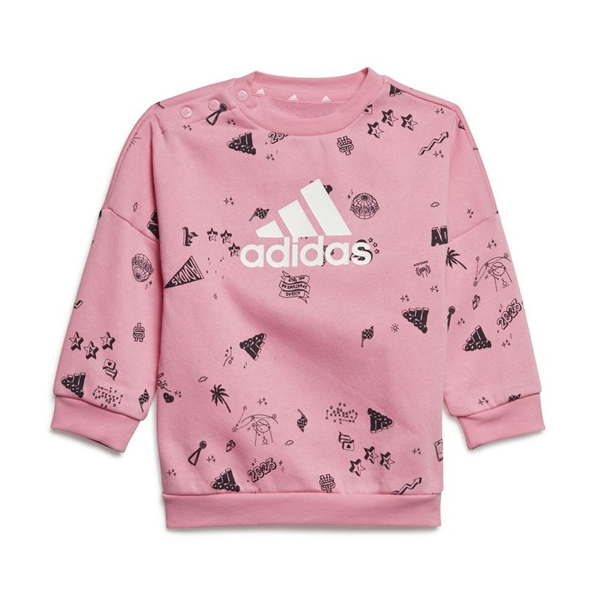 Set Sport pentru Bebeluși Adidas Bluv Q3 Cset Roz