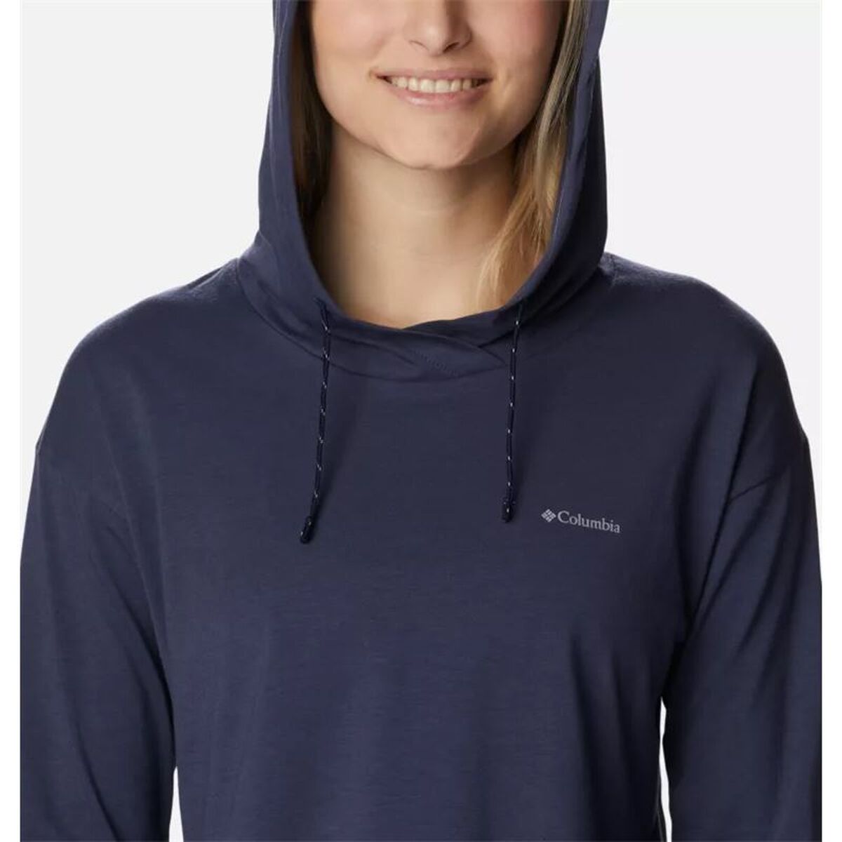 Hanorac fără Glugă Femei Columbia Sun Trek™ Eu Hooded Bleumarin