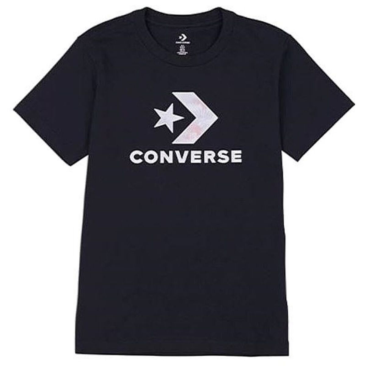 Tricou cu Mânecă Scurtă Femei Converse 10024538-A02 Negru