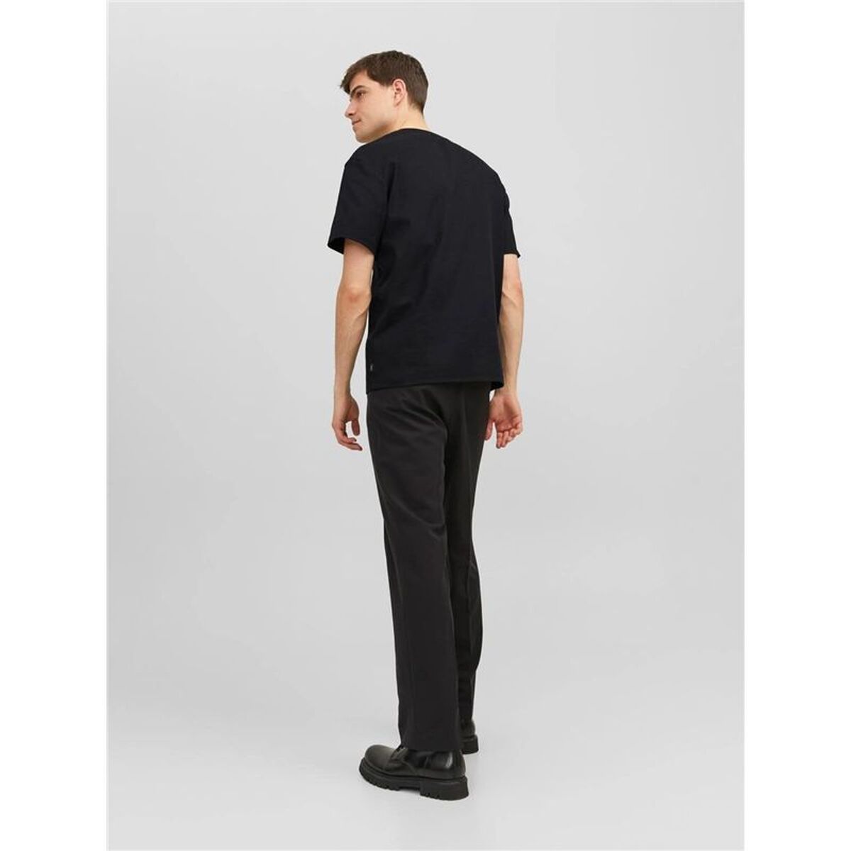 Tricou cu Mânecă Scurtă Bărbați Jack & Jones 12245400-178012 Negru (S)