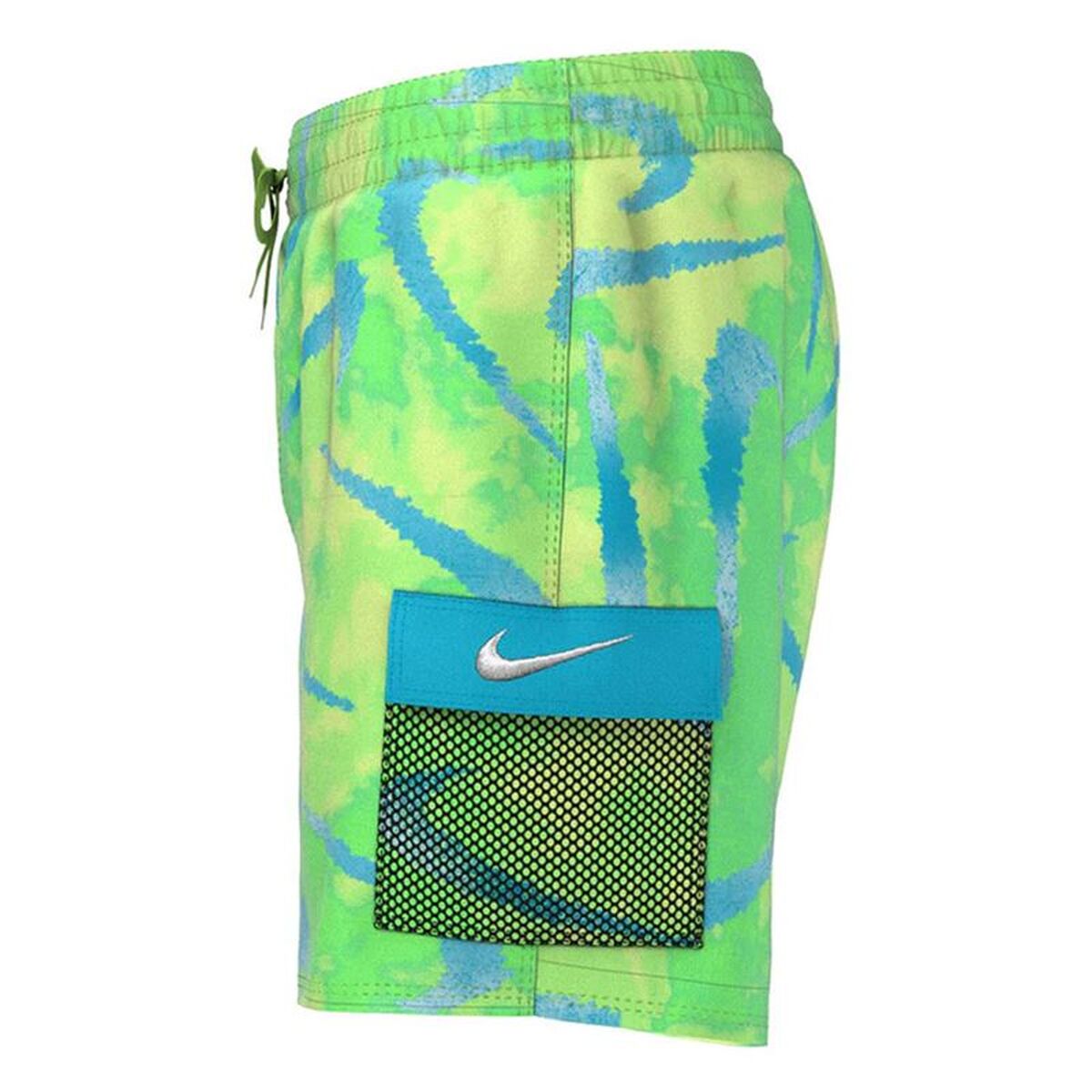 Costum de Baie pentru Copii Nike NESSD802-370 Verde lămâie