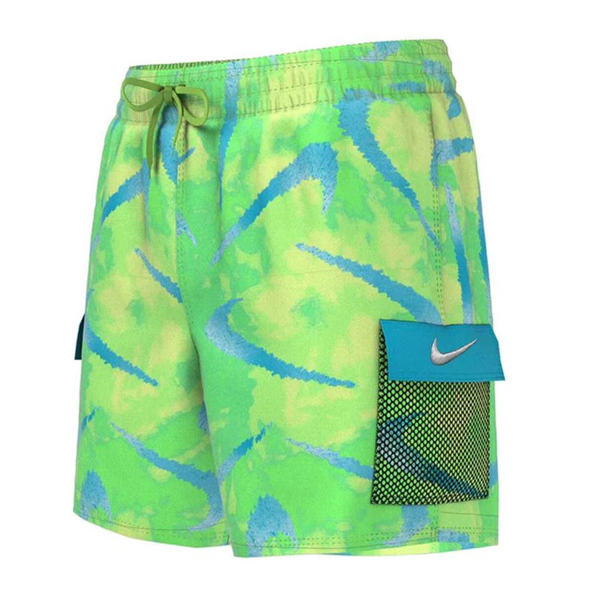 Costum de Baie pentru Copii Nike NESSD802-370 Verde lămâie