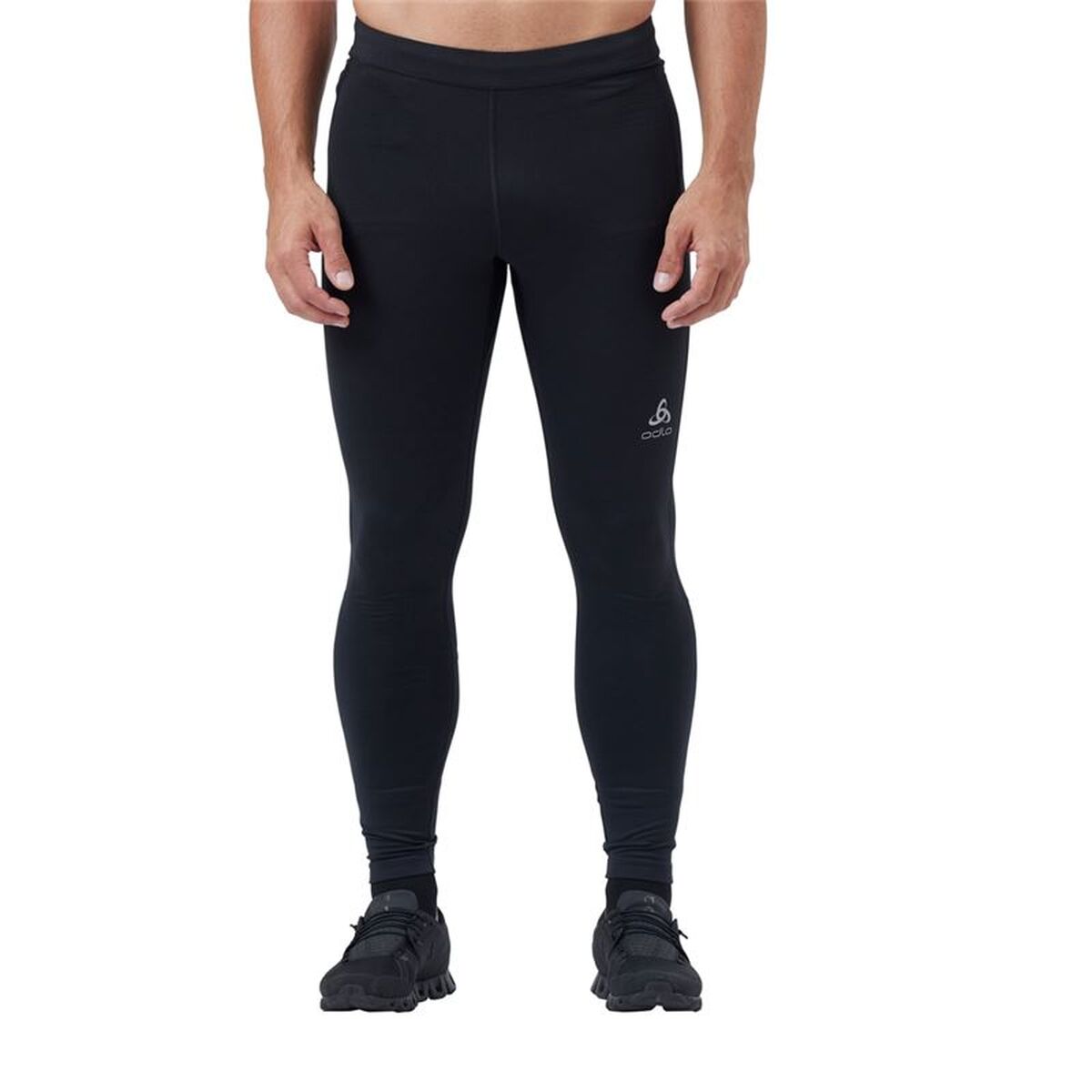 Colanți sport pentru bărbați Odlo Essential Warm Negru (S)