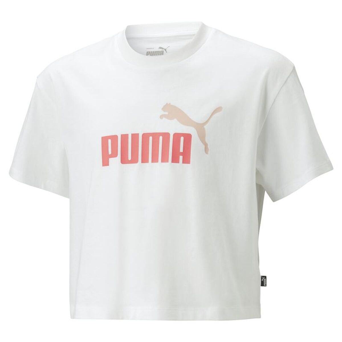 Tricou cu Mânecă Scurtă pentru Copii Puma 845346 52 Alb