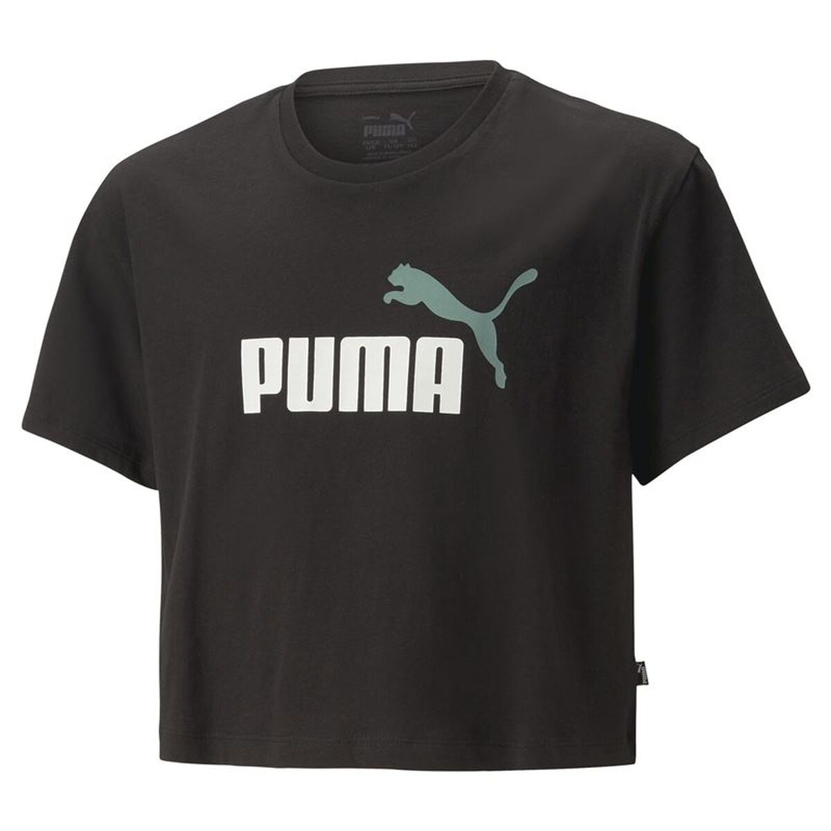 Tricou cu Mânecă Scurtă pentru Copii Puma 845346 56 Negru